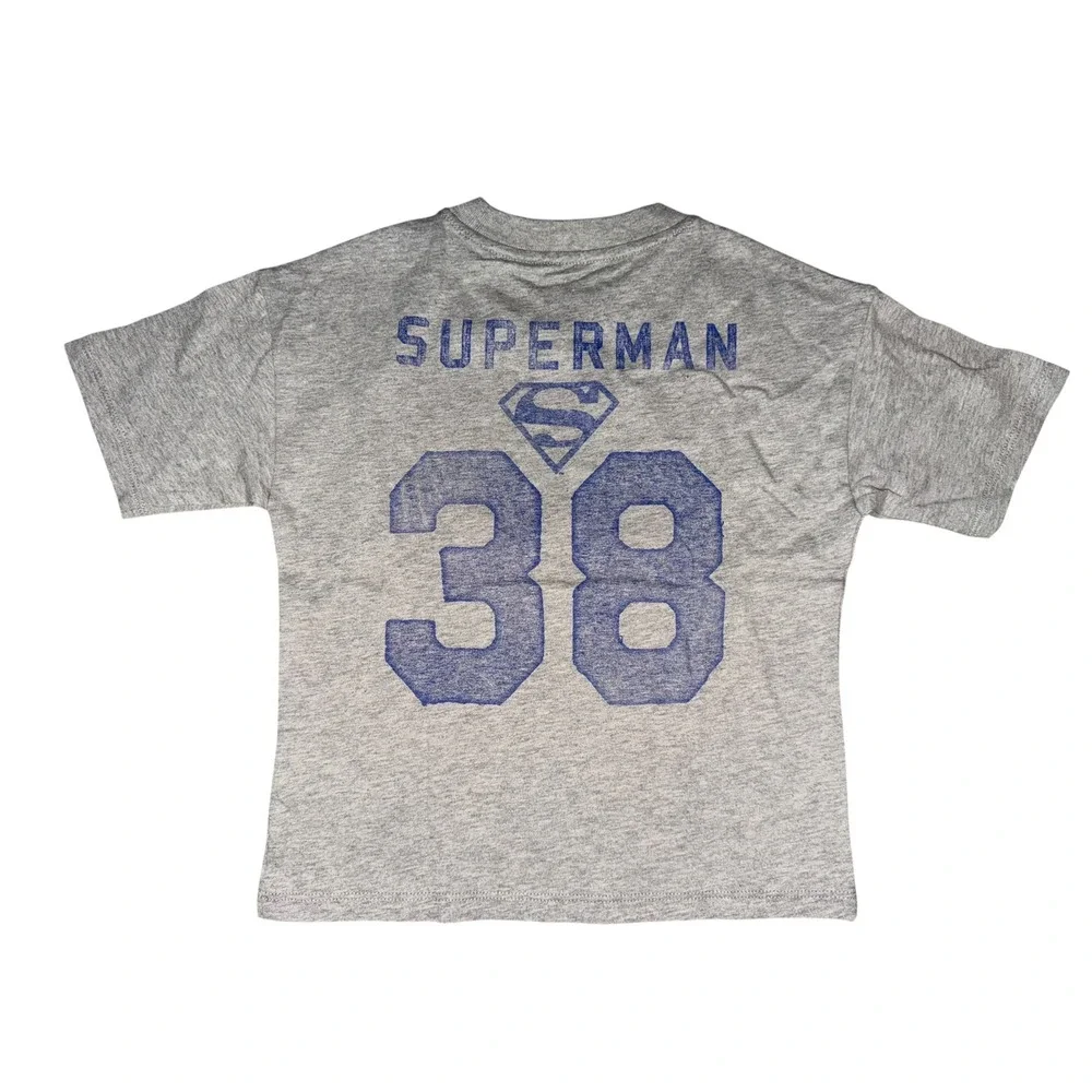 Gap Kids Superman Man of Steel Graphic T-Shirt Gray XS 4-5 NWT 780365-00-1 Q3